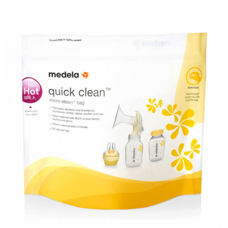 Medela Пликчета за микровълнова стерилизация 5 броя от Пакостник