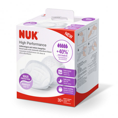 Nuk Подплънки за кърмачка HIHG PERFORMANCE 30 броя от Пакостник