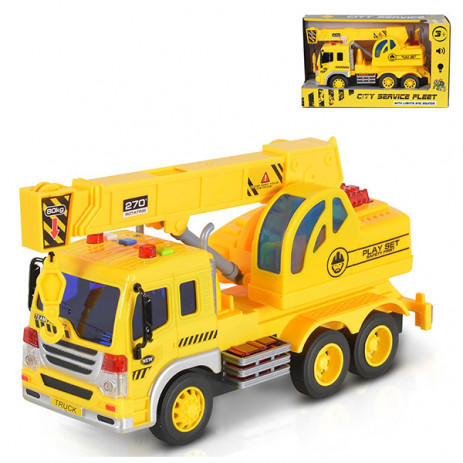 Wenyi 1:16 Камион с кран 27,5 см (звук и светлини) 310E от Пакостник