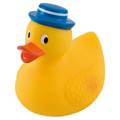 Canpol babies Играчка за баня със свирка CRAZY DUCKS 0м+ синя шапка от Пакостник