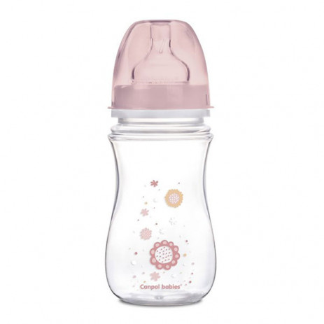 Canpol babies Шише антиколик с широко гърло NEWBORN 240 мл Розово 35/217 от Пакостник