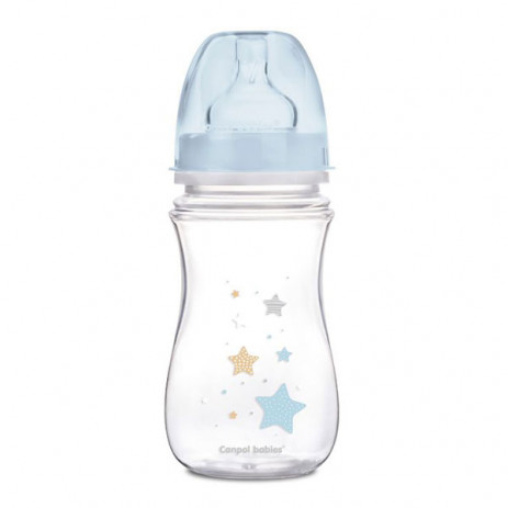 Canpol babies Шише антиколик с широко гърло NEWBORN 240 мл Синьо 35/217 от Пакостник
