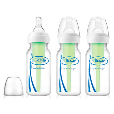 Dr.Brown's Комплект шишета с тясно гърло Narrow-Neck Options 120мл 3 броя от Пакостник