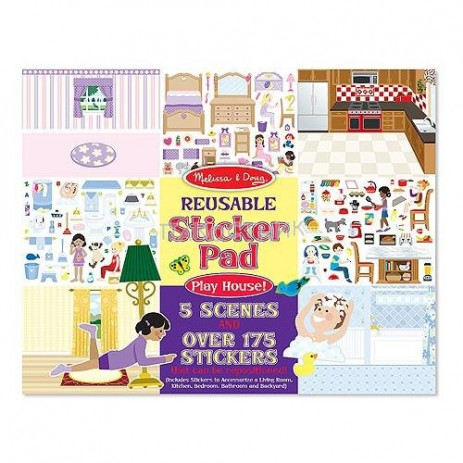 Melissa & Doug Стикери за многократна употреба КЪЩА от Пакостник