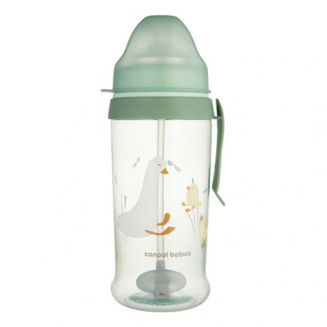 Canpol babies Неразливаща чаша със сламка GEESE 350мл 9м+ 56/510 от Пакостник