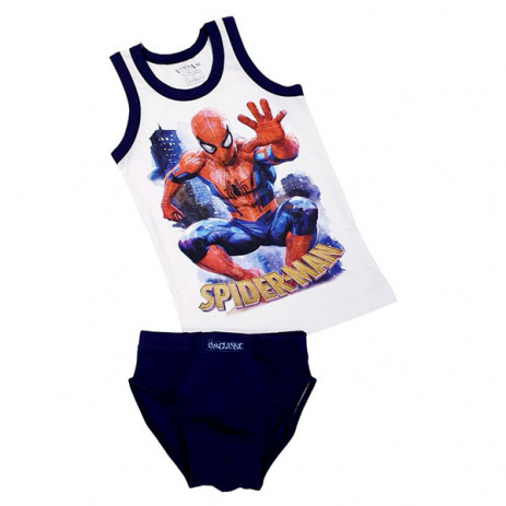 Venera Потник и слип памук/ликра SPIDER-MAN 6294 (2,3,4,5,6,8 год) Тъмносин от Пакостник