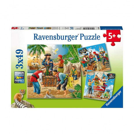 Ravensburger Пъзел 3 х 49 ел. Приключения в морето от Пакостник