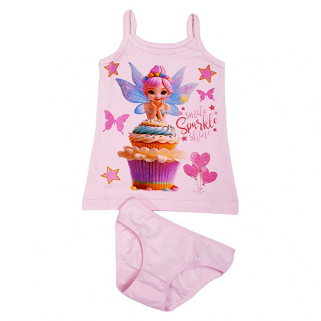 Venera Комплект потник и бикини Smile Sparkle Shine 7368 (2,3,4,6,7,8 год) Розов от Пакостник