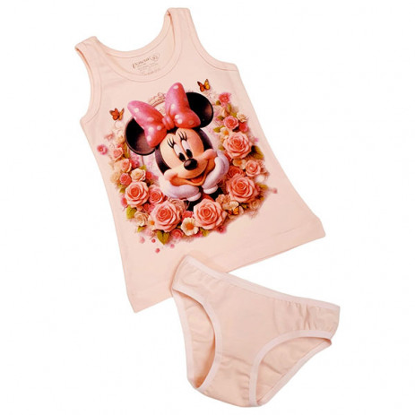 Venera Комплект потник и бикини памук/ликра MINNIE 7481 (2,7 год) Праскова от Пакостник
