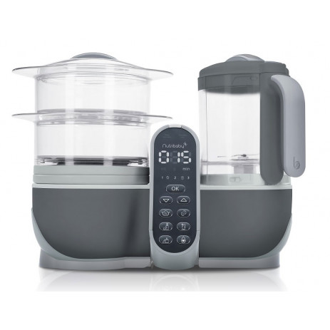 BabyМoov Уред за готвене на пара NUTRIBABY Plus 5 в 1 Industrial Grey A001124 от Пакостник