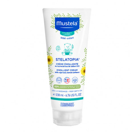 Mustela Stelatopia Емолиентен крем за суха и атопична кожа 200мл от Пакостник