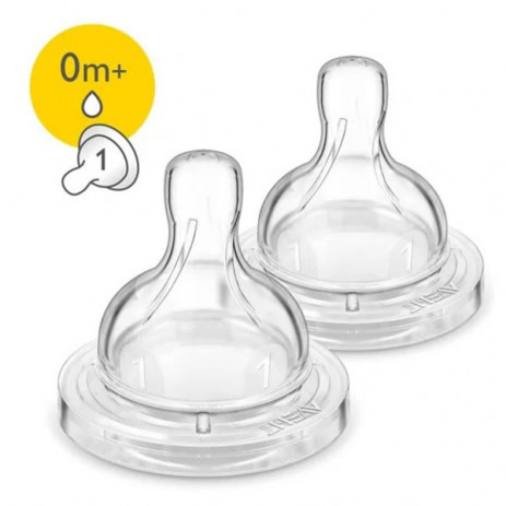 Philips Avent Биберон за шише 2 броя Classic+ Anti-Colic за новородено 0м+ от Пакостник