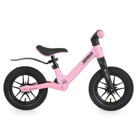 BYOX Баланс колело 12" NIMBUS с въздушни гуми (2-5 год) Taffy-Pink от Пакостник