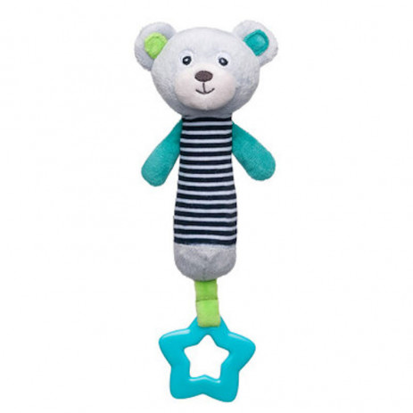 Canpol babies Плюшена играчка пискун с чесалка BEAR 0м+ Сива 68/055 от Пакостник