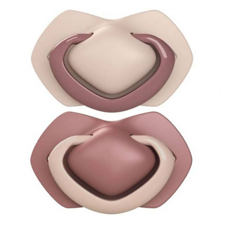 Canpol babies Симетрични силиконови залъгалки 18м+ 2 броя PURE COLOR Розови 22/657 от Пакостник