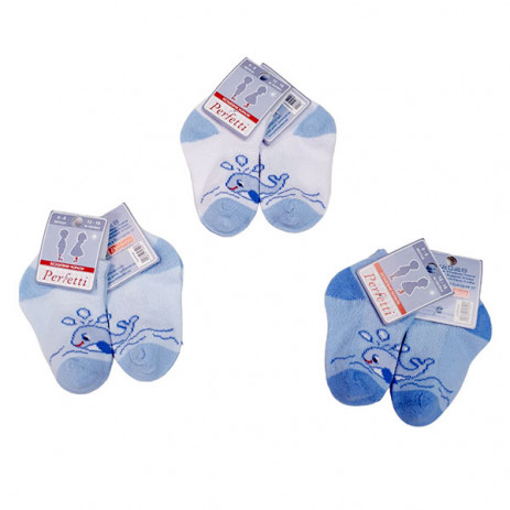 Perfetti Bambini Детски чорапи ТЕРЛИК 3 чифта Кит (от 0/6 мес до 3/4 год) от Пакостник