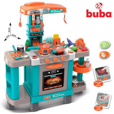 Buba Детска кухня с реакция при докосване Синя 088-938A от Пакостник