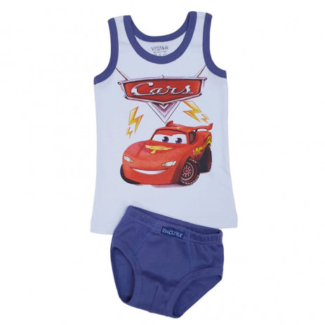 Venera Комплект потник и слип рипс CARS 6270 (2,3,6,7,8 год) Светлосин от Пакостник