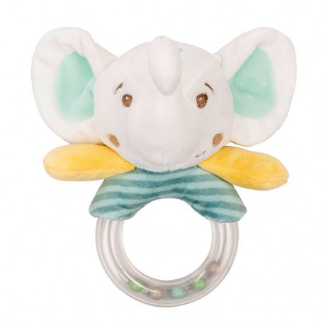 Kikkaboo Плюшена дрънкалка 16см ELEPHANT TIME 0м+ от Пакостник