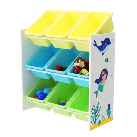 Ginger Home Дървена етажерка - органайзер за играчки и книжки РУСАЛКА (3 год+) JWTR-3183 от Пакостник