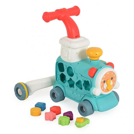 Moni Toys Играчка за прохождане 3в1 HAPPY TRAIN с музика и светлини 6м+ Мента от Пакостник