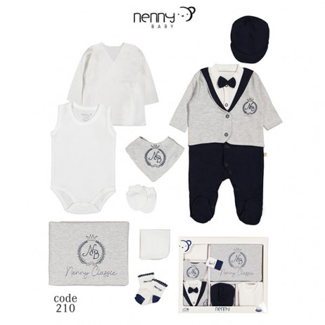 Nenny Baby Комплект за изписване 10 части с Папионка от Пакостник