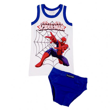 Venera Потник и слип памук/ликра SPIDER-MAN 6294 (2,3,6,7,8 год) Син от Пакостник