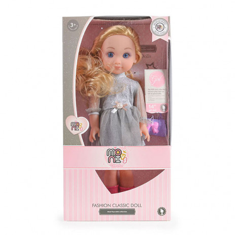 Moni Toys Музикална кукла FASHION 36 см с гребен и чанта 9657 от Пакостник