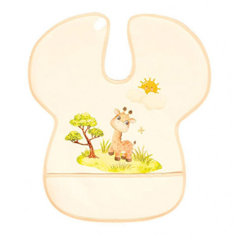 Sevi bebe Голям лигавник с джоб PEVA 4м+ Жираф от Пакостник