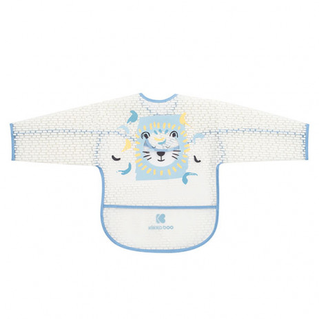 Kikkaboo Непромокаем лигавник с ръкави и джоб 4м+ Arty Blue от Пакостник