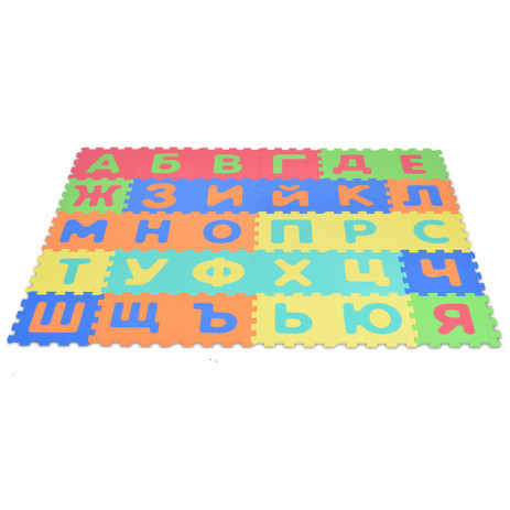 Moni Toys Мек пъзел-килим БЪЛГАРСКА АЗБУКА (А - Я) 30 ел 32 х 32 см 1002BG/30B3 от Пакостник