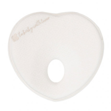 Kikkaboo Мемори ергономична възглавница HEART (0-6 мес) Airknit White от Пакостник