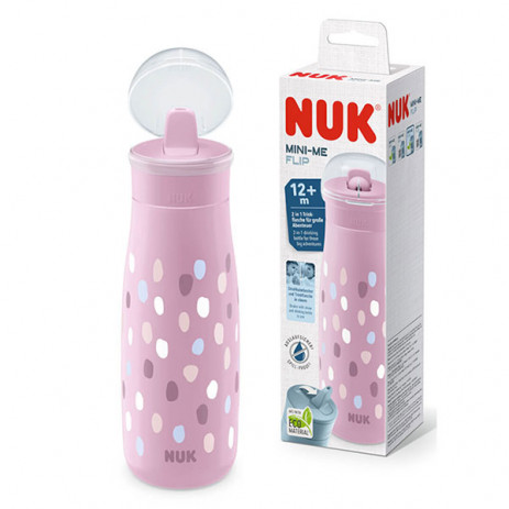 Nuk MINI-ME FLIP Неразливаща чаша 2в1 450мл 12м+ Лилава 10225327 от Пакостник