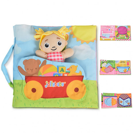 Jollybaby Мека МОНТЕСОРИ книжка-чанта с кукла 0м+ 8149J-3 от Пакостник