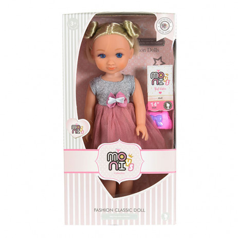 Moni Toys Музикална кукла FASHION 36 см с гребен и чанта 9650 от Пакостник