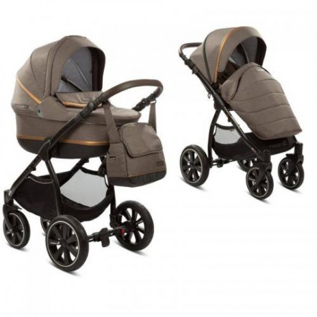 Noordi Бебешка комбинирана количка SOLE 2в1 Dark Brown от Пакостник
