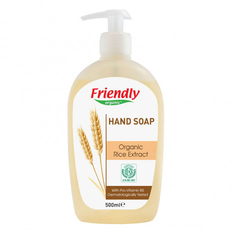 Friendly Organic Натурален сапун за ръце с екстракт от ориз 500 мл FR.00621 от Пакостник