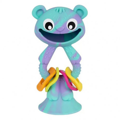 Playgro Силиконова дрънкалка и гризалка Мече за столче за хранене 6м+ PG.0357 от Пакостник