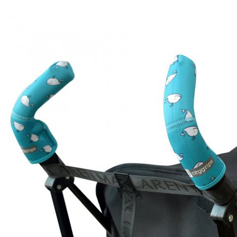 Choopie Покритие за дръжки на количка CityGrips Double Aqua Whale от Пакостник