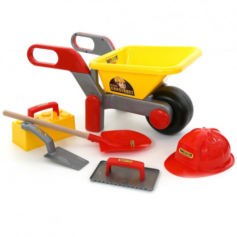 Polesie Toys Строителна количка с каска и инструменти 6 ел. 50229 от Пакостник