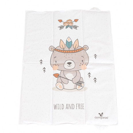 Cangaroo Сгъваема подложка за повиване 60 х 40 см WILD & FREE BEAR от Пакостник
