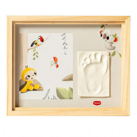 Tiny Love Рамка за отпечатък на краче или ръчичка със снимка Simple Frame Wooden TL.1006.001 от Пакостник
