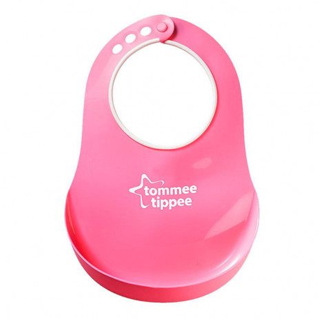 Tommee Tippee Мек силиконов лигавник с джоб 6м+ Розов TT.0231 от Пакостник