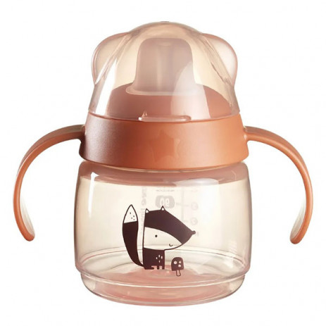 Tommee Tippee Неразливаща се чаша с дръжки и мек накрайник 150 мл 4м+ Лисиче TT.0286 от Пакостник