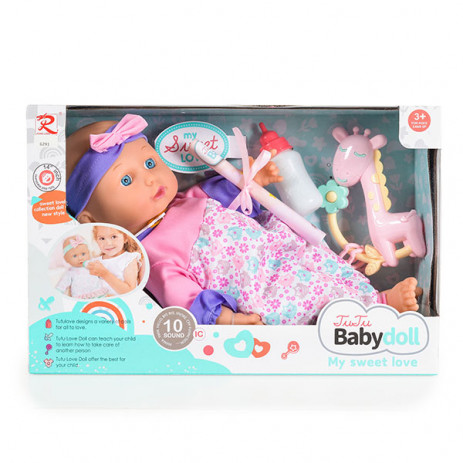 Tutu Love Музикална кукла 36 см с меко тяло OWL 6291 от Пакостник