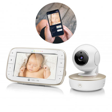 Motorola Видео бебефон с Wi-Fi VM855 Connect и цветен 5'' дисплей от Пакостник