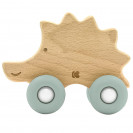 Играчка дървена с чесалка HEDGEHOG Mint