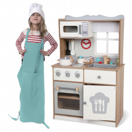 Moni Toys Дървена кухня с прибори 3 год+ (93.5 см) 7253
