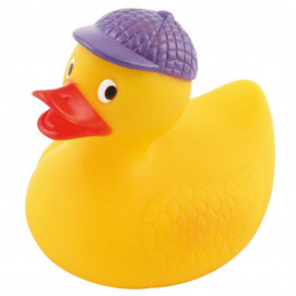 Canpol babies Играчка за баня със свирка CRAZY DUCKS 0м+ лилава шапка
