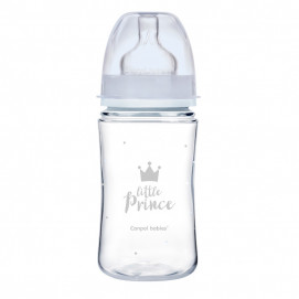 Canpol babies Шише антиколик с широко гърло 240мл ROYAL BABY Синьо 35/234